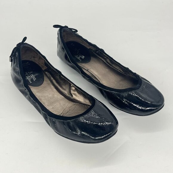 Cole Haan Maria Sharapova Bacara Black Patent Leather Ballet Flats. GUC. 8.5 B - Picture 1 of 6